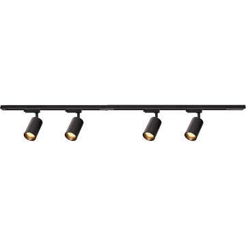 Σποτ ράγας PIPE 4xGU10/10W/230V μαύρο