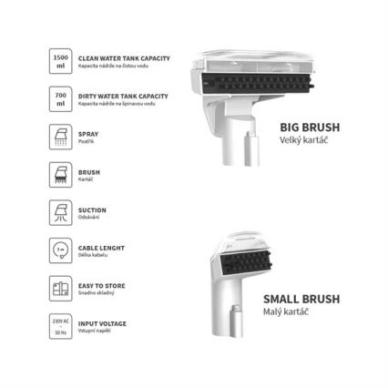 Συσκευή καθαρισμού μοκετών 450W/230V IPX4