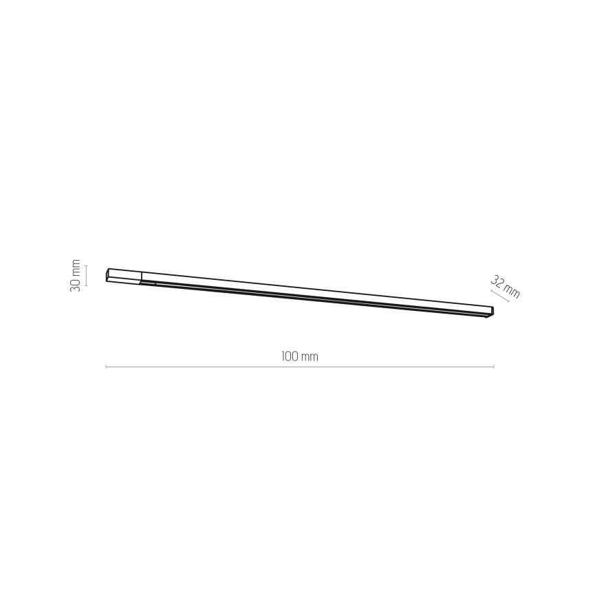 Σύστημα ράγας 3 φάσεωνTRACER 1 m λευκό