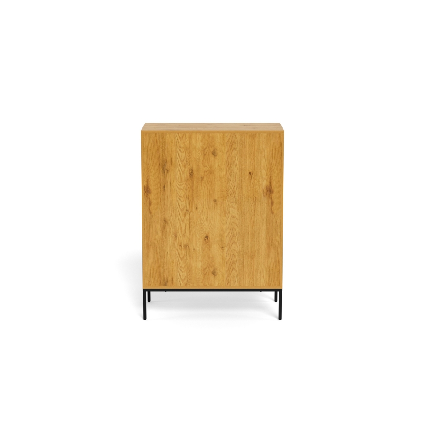 Συρταριέρα ALIN 80x40 εκ. ανοιχτό καφέ