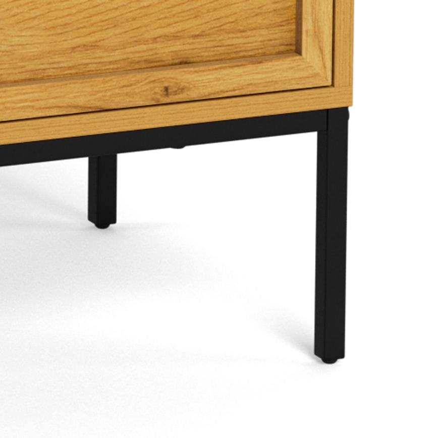 Συρταριέρα ALIN 80x40 εκ. ανοιχτό καφέ