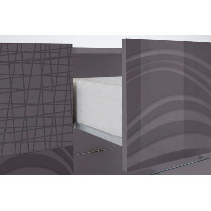 Συρταριέρα ARIA ανθρακί