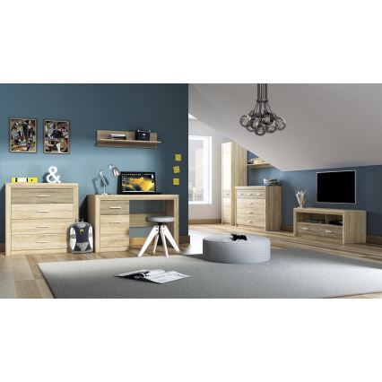 Συρταριέρα ARNIKA 94x92 εκ. σε χρώμα δρυς Sonoma