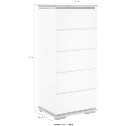 Συρταριέρα ARVI μαύρη/δρυς