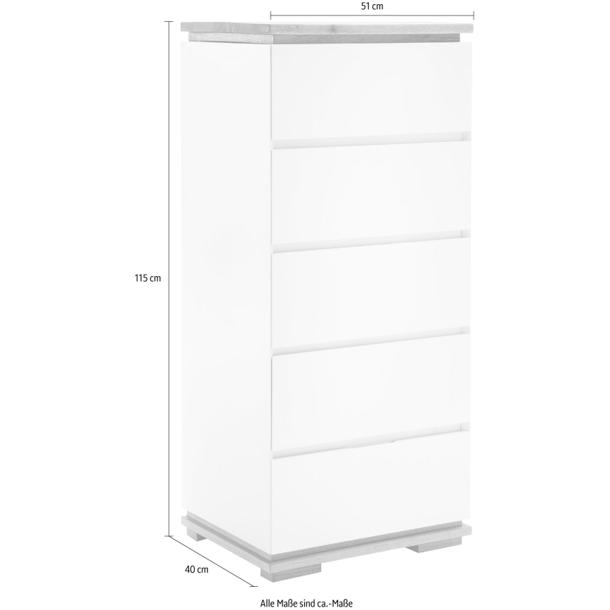 Συρταριέρα ARVI μαύρη/δρυς