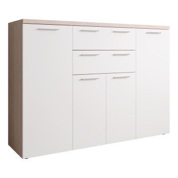 Συρταριέρα BRUNO δρυς Sonoma/λευκό