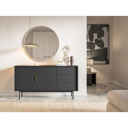 Συρταριέρα ELI 154x82x39 cm μαύρη