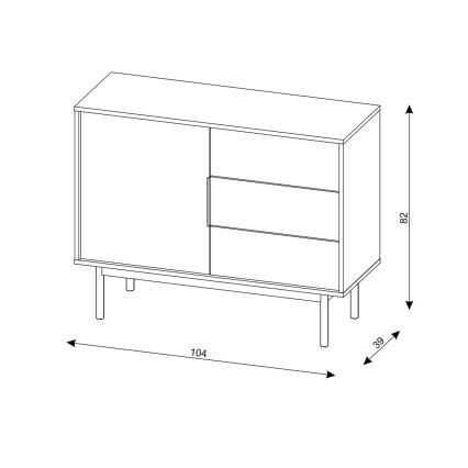 Συρταριέρα ELI μαύρη