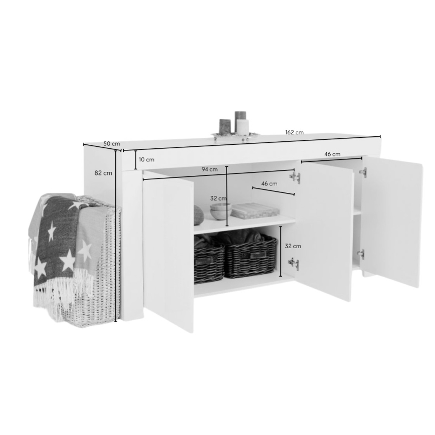 Συρταριέρα FINERA λευκή