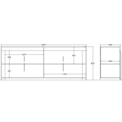 Συρταριέρα FINERA λευκή