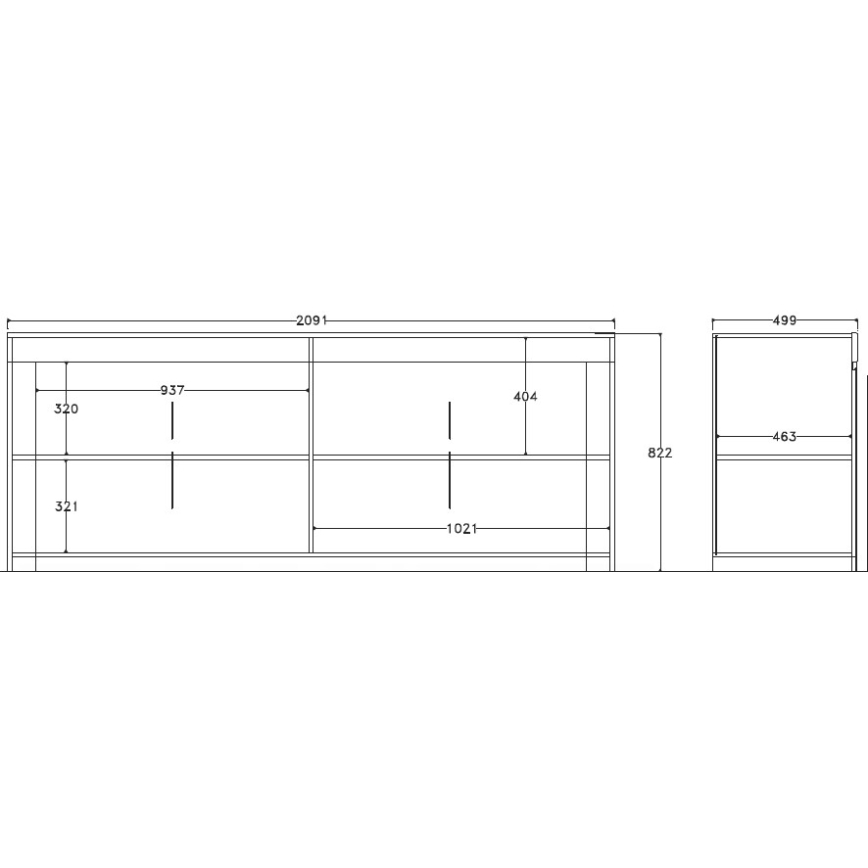 Συρταριέρα FINERA λευκή