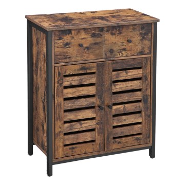 Συρταριέρα FIRA καφέ/μαύρη