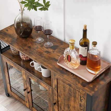 Συρταριέρα FIRA σε καφέ/μαύρο