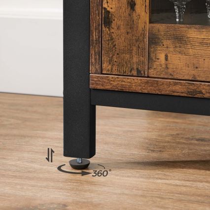 Συρταριέρα FIRA σε καφέ/μαύρο