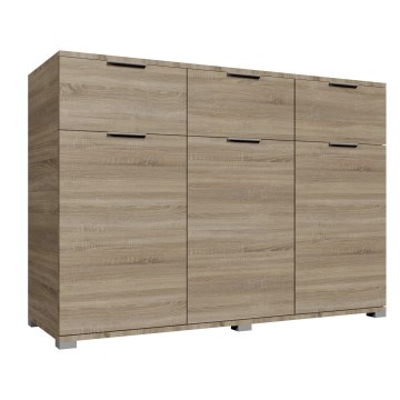 Συρταριέρα HOPE 120x78x35 εκ. σε απόχρωση Sonoma δρυός