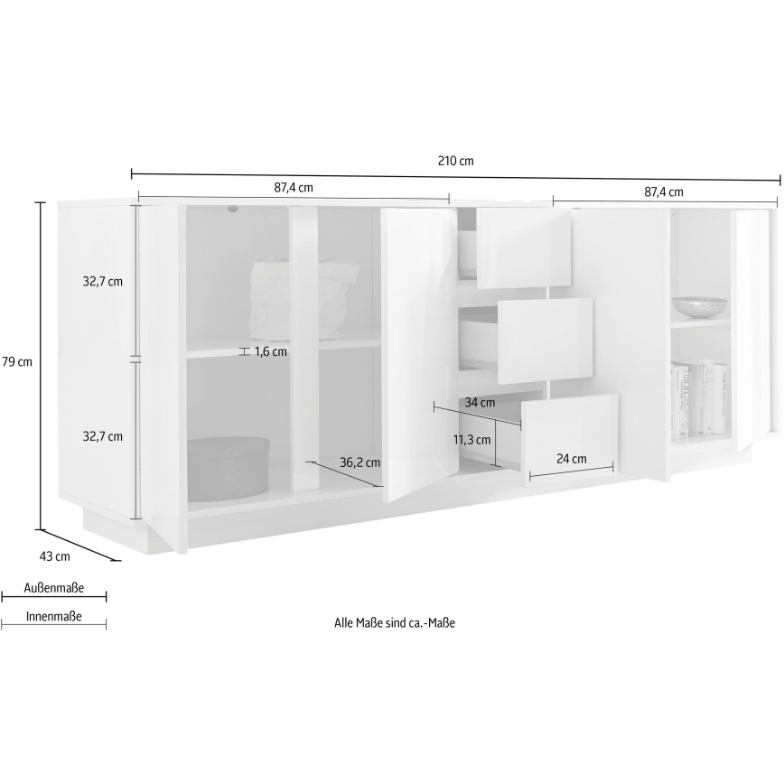 Συρταριέρα IDEA λευκή