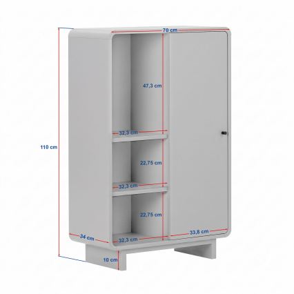 Συρταριέρα KABIN 70×110×34 εκ., δρυς