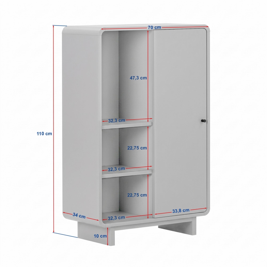 Συρταριέρα KABIN 70×110×34 εκ., δρυς