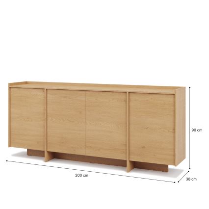 Συρταριέρα KEMI 200x90x38 δρυς Cremona