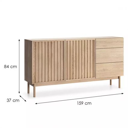 Συρταριέρα KIOTO 159x84x37 cm δρυς Cremona