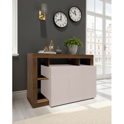 Συρταριέρα LENOR κάσμιρ/δρυς