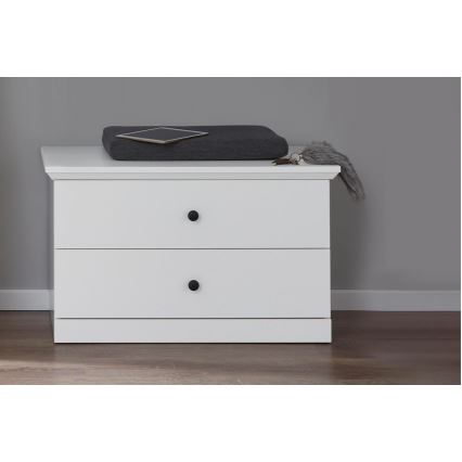 Συρταριέρα LIANTE 49x81 εκ. λευκή