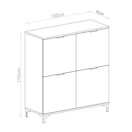 Συρταριέρα LORA σε απόχρωση artisan δρυς