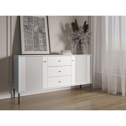 Συρταριέρα LUE λευκή/μαύρη