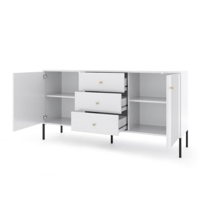 Συρταριέρα LUE λευκή/μαύρη