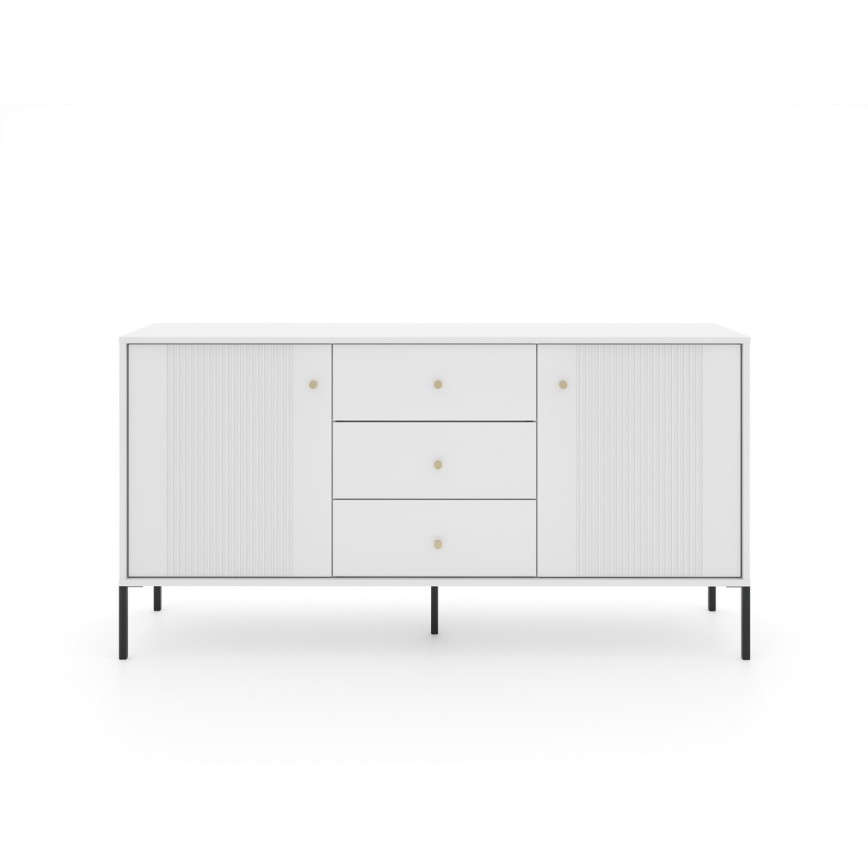 Συρταριέρα LUE λευκή/μαύρη