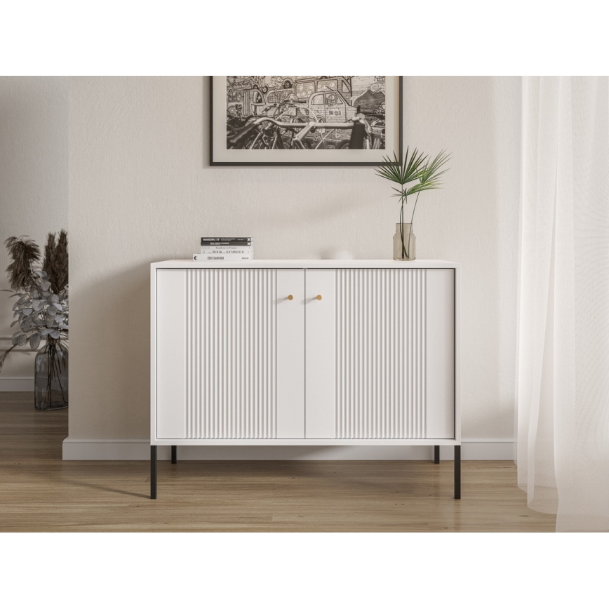 Συρταριέρα LUE λευκή/μαύρη