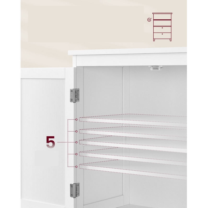 Συρταριέρα MADAM λευκή