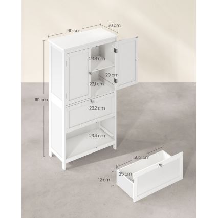 Συρταριέρα MADAM λευκή