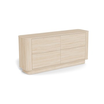 Συρταριέρα MADERA 160x75 cm λευκή δρυς