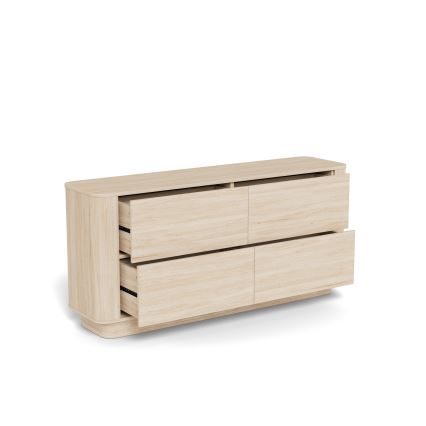 Συρταριέρα MADERA 160x75 cm λευκή δρυς