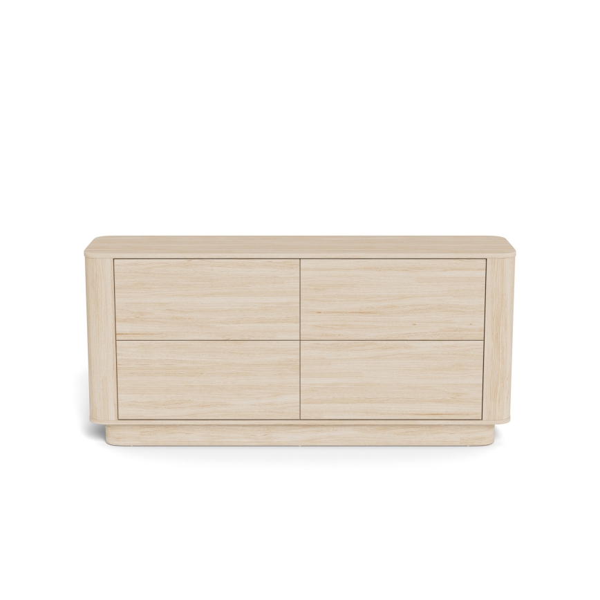 Συρταριέρα MADERA 160x75 cm λευκή δρυς