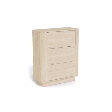 Συρταριέρα MADERA 90x107 cm λευκή δρυς