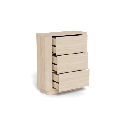 Συρταριέρα MADERA 90x107 cm λευκή δρυς