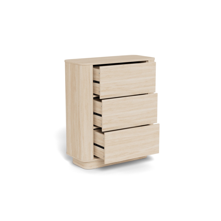 Συρταριέρα MADERA 90x107 cm λευκή δρυς