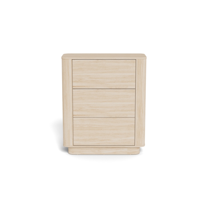 Συρταριέρα MADERA 90x107 cm λευκή δρυς