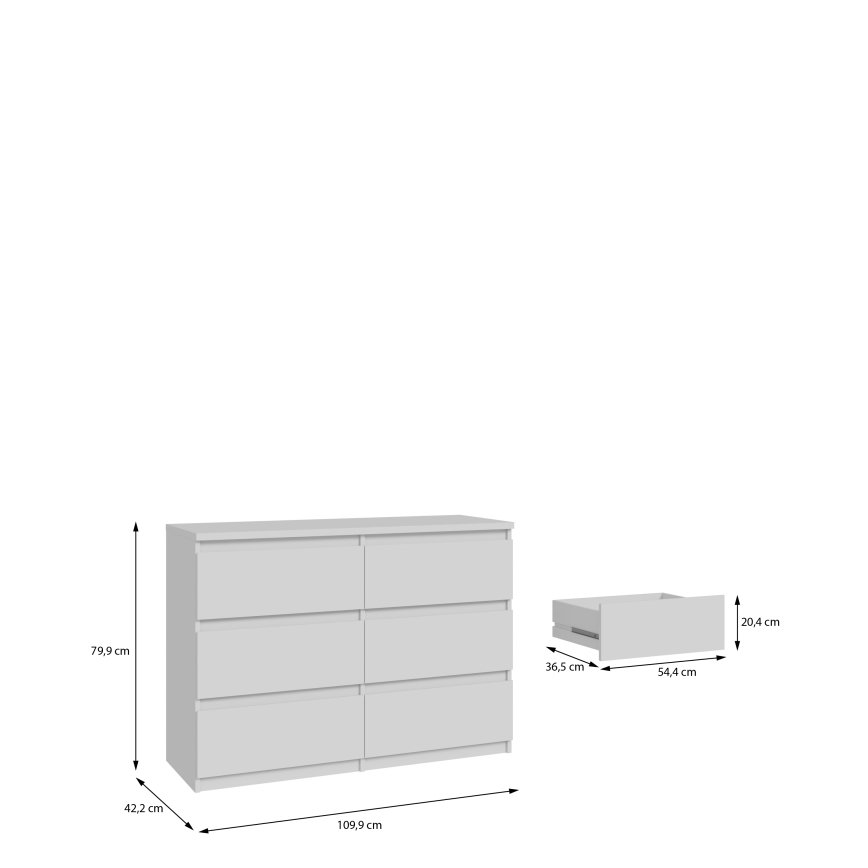 Συρταριέρα MAO λευκή