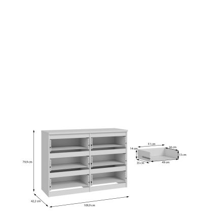 Συρταριέρα MAO λευκή