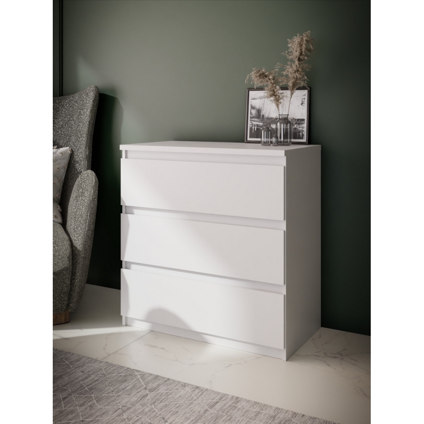 Συρταριέρα MAO με συρτάρια — λευκή