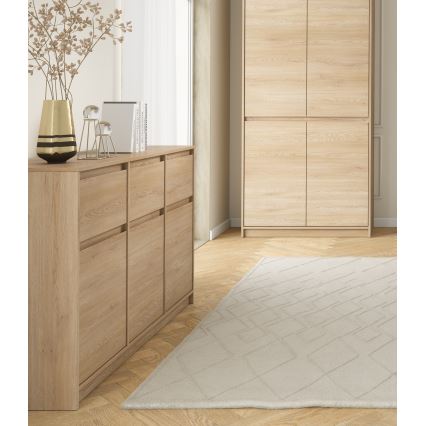 Συρταριέρα MIYABI 138x86x40 cm δρυς cremona