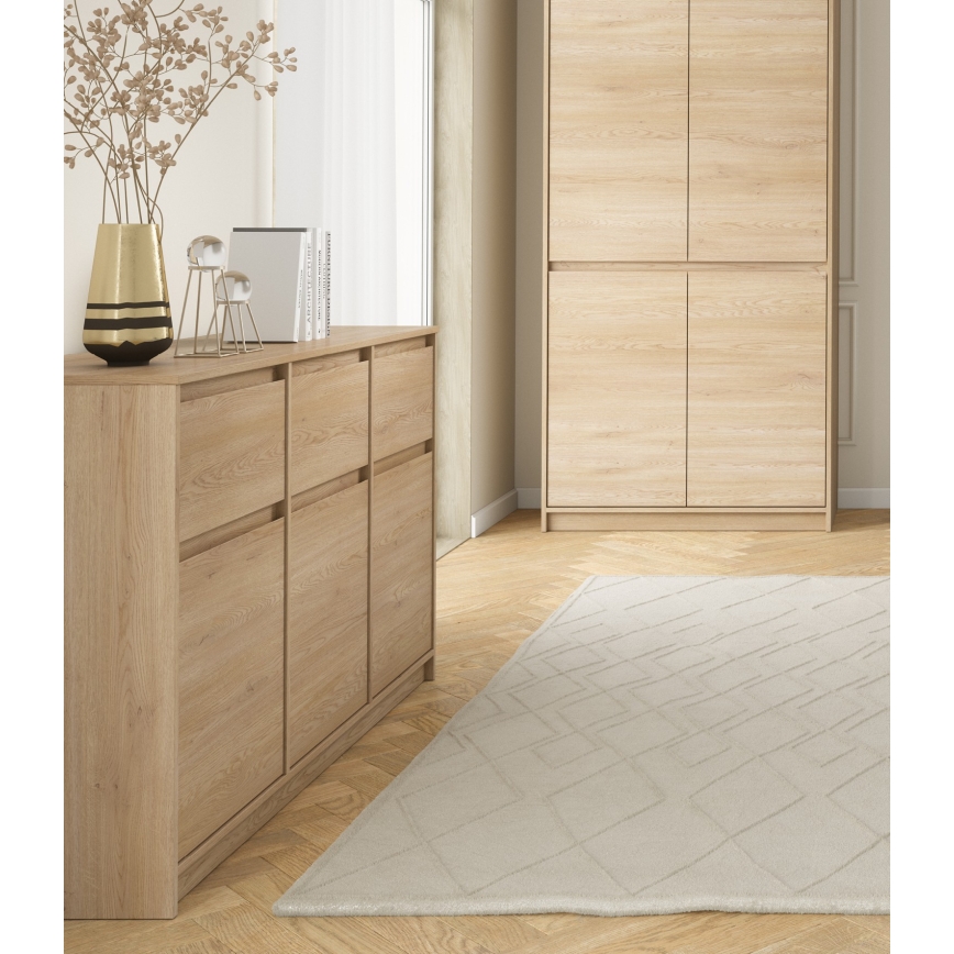 Συρταριέρα MIYABI 138x86x40 cm δρυς cremona