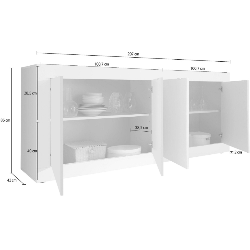 Συρταριέρα NERILA λευκή