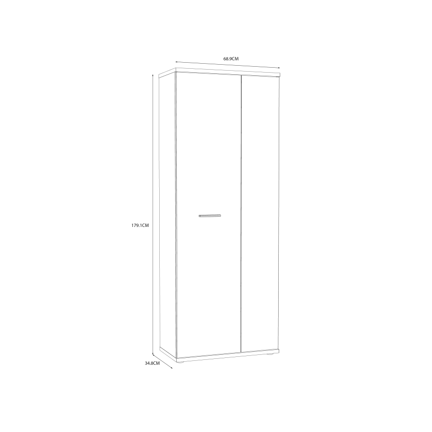 Συρταριέρα/Παπουτσοθήκη SIMO λευκή