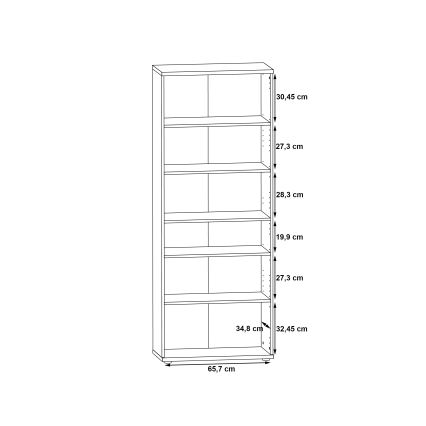 Συρταριέρα/παπουτσοθήκη SIMO λευκή/γκρι με όψη σκυροδέματος