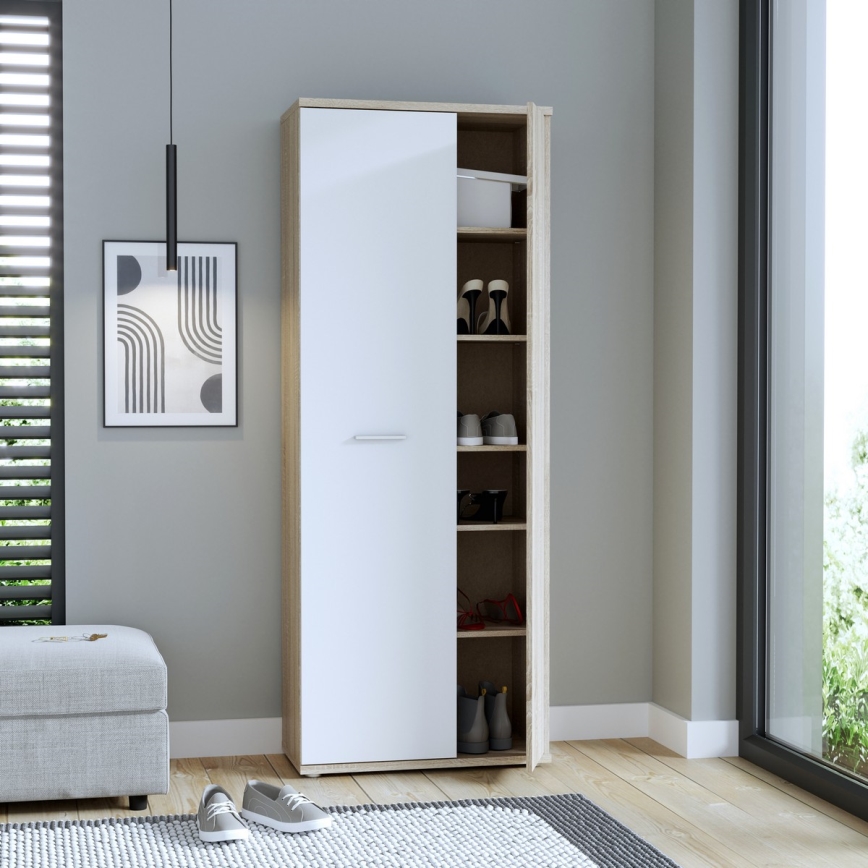 Συρταριέρα/Παπουτσοθήκη SIMO Sonoma δρυς/λευκό