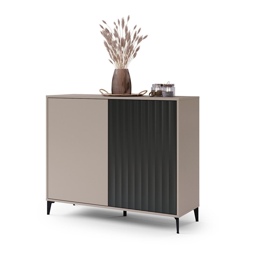 Συρταριέρα RONJA ταουπέ/μαύρο